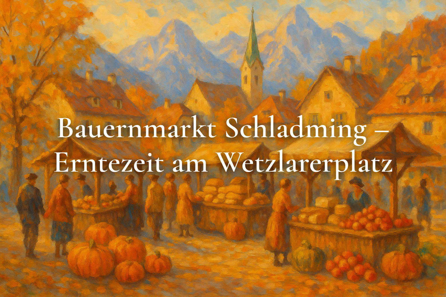 Bauernmarkt Schladming – Erntezeit am Wetzlarerplatz