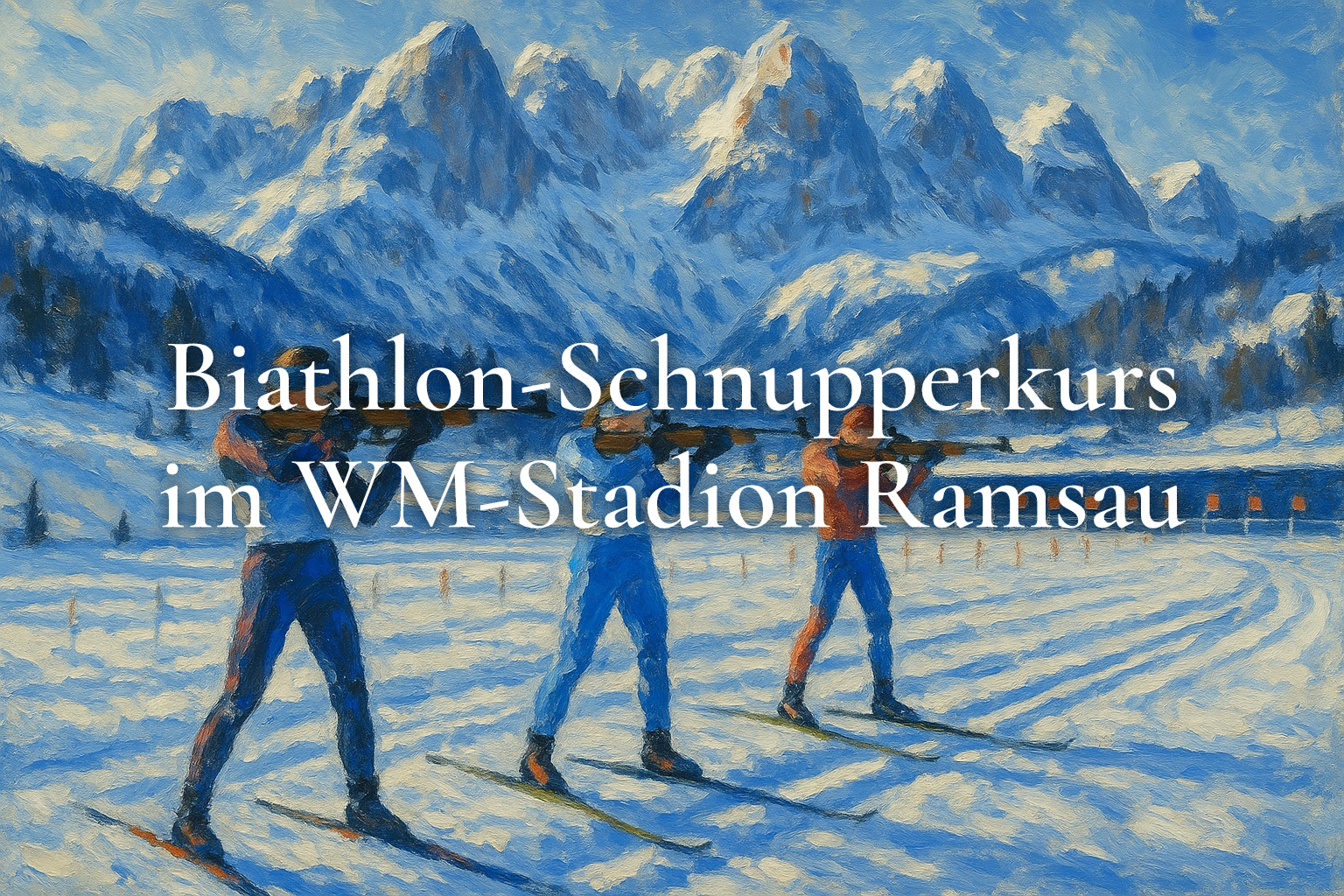 Biathlon-Schnupperkurs im WM-Stadion Ramsau