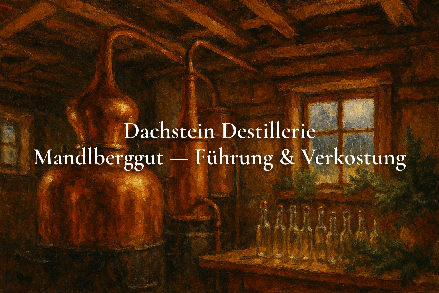 Dachstein Destillerie Mandlberggut — Führung & Verkostung