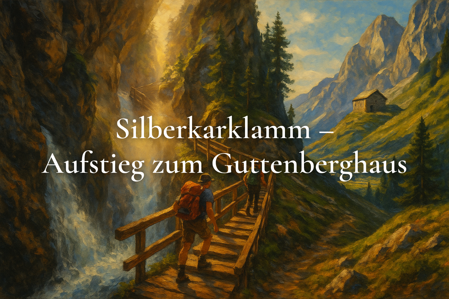 Silberkarklamm – Aufstieg zum Guttenberghaus