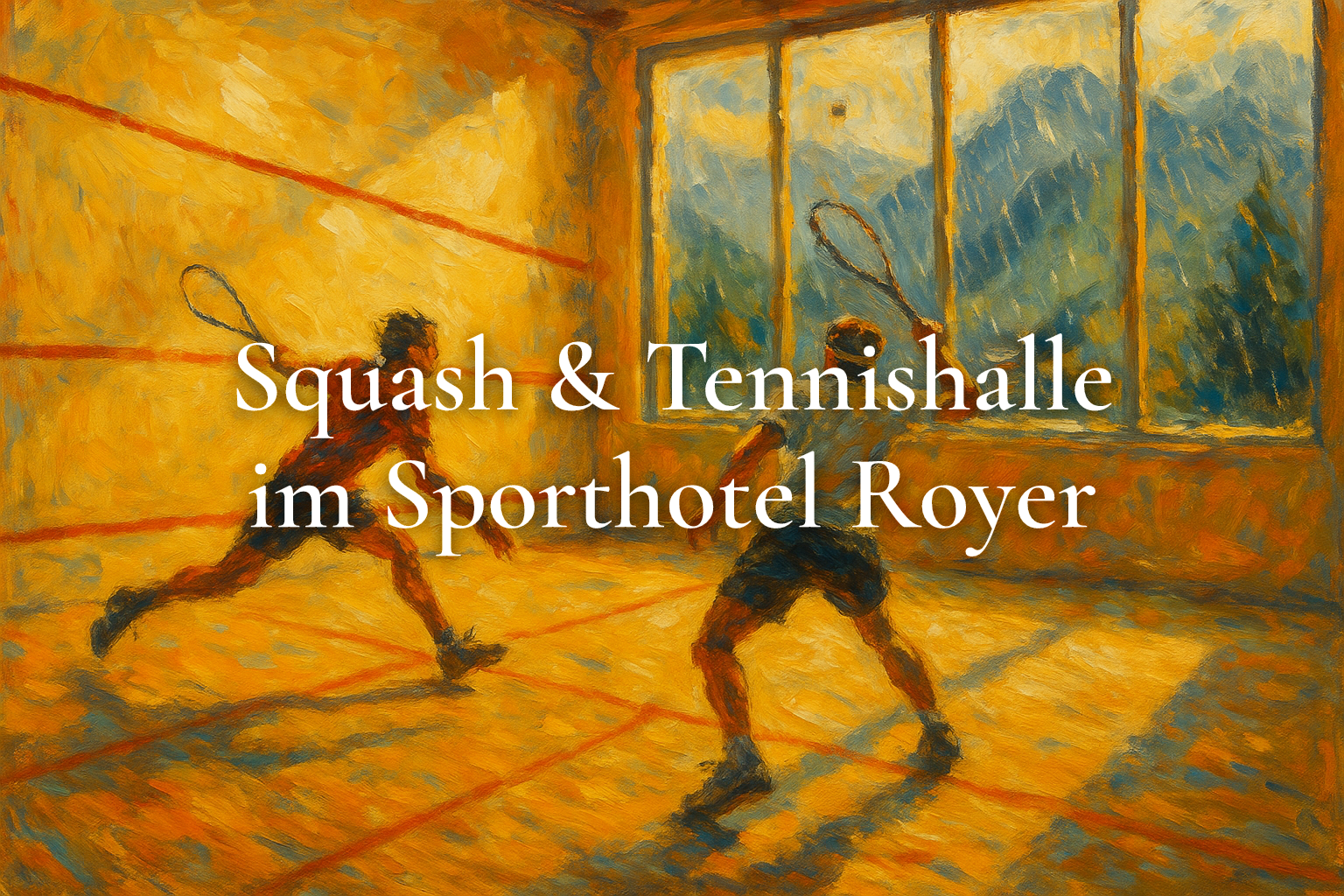 Squash & Tennishalle im Sporthotel Royer