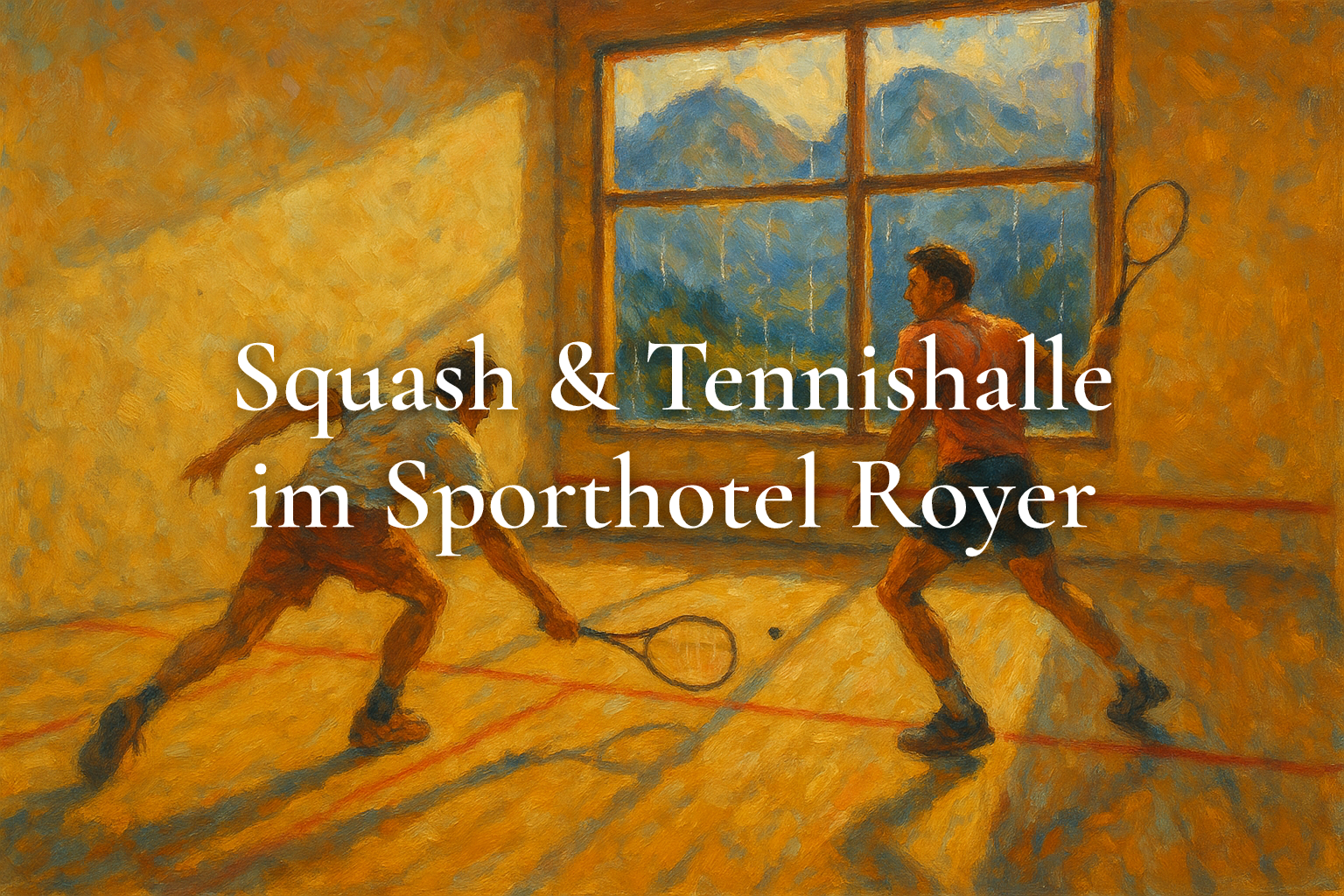 Squash & Tennishalle im Sporthotel Royer