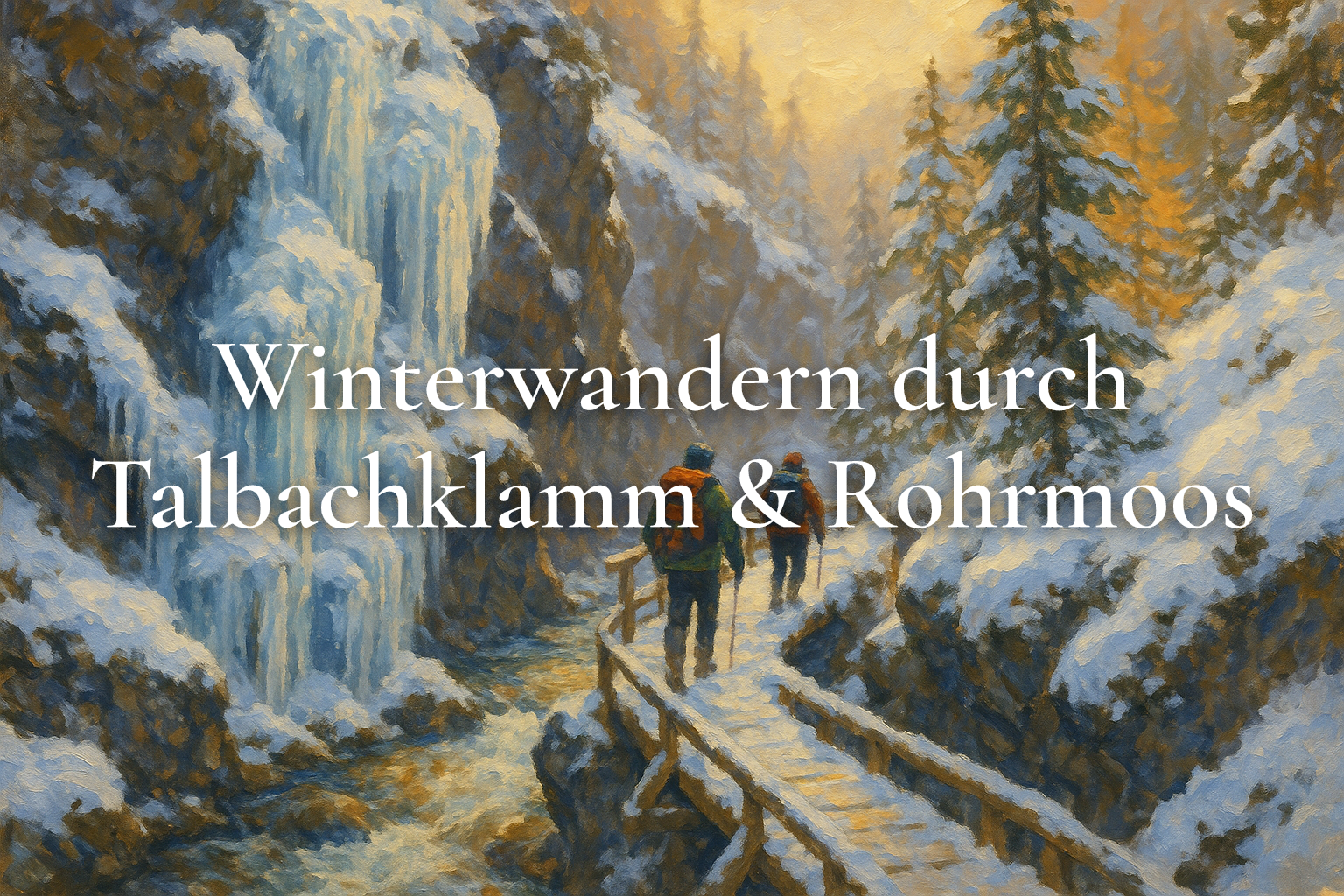 Winterwandern durch Talbachklamm & Rohrmoos